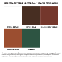 DALI Краска резиновая Коричневая 3 кг в Орехово-Зуево купить за 1310 руб  в интернет-магазине стройматериалов СтройДвор на Карболите 