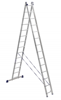 Лестница алюминиевая 2-х секц 14 ступеней (5214) 
