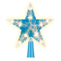 Звезда для елки с лампочками 15x15см 2xAA (не в комп) 