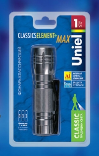 Фонарь Uniel S-LD012-C Silver серии Стандарт «Classics element», ал. корп, 1W LED,серебро 