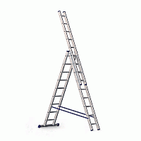 Лестница алюминиевая 3-х секц 10 ступеней (5310) 