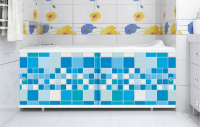 Экран для ванной  Ультра легкий  Голубой кафель 1,68 в Орехово-Зуево купить за 1006 руб  в интернет-магазине стройматериалов СтройДвор на Карболите 