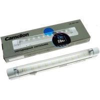 Camelion LWL-2001-10DL светильник светодиодный 2.5W 10LED пластик L=268 с выключателем, сет.шнур + соед.кабель 