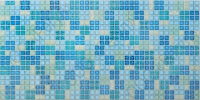 Листовая панель ПВХ мозаика Блик синий бс1 
