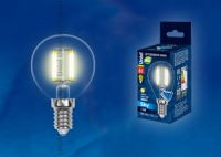 Лампа светодиодная LED-G45-6W/NW/E14/CL PLS02WH шар прозрачная Белый свет 