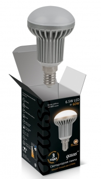 Лампа светодиодная Gauss GX53 8W(680lm) 2700K 2K 29x75 пластик/алюм. белый радиатор LD108008108 