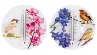 Термометр оконный Цветы и птицы 