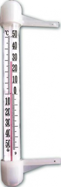 Термометр оконный ТБ-3-М1 исп.14 (-50...+50), 18х2см, на гвоздиках 