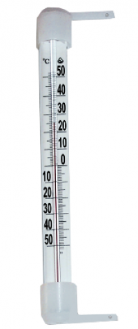 Термометр оконный ТБ-3-М1 исп.5 (-50...+50), 25х2,2см, на гвоздиках 