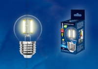 Лампа светодиодная LED-G45-6W/WW/E27/CL PLS02WH 