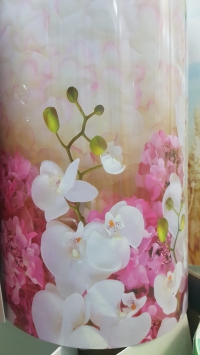 Скинали Желто-зеленые орхидеи 600 х 3000 мм в Орехово-Зуево купить за 1350 руб  в интернет-магазине стройматериалов СтройДвор на Карболите 