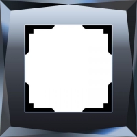 Рамка 1 пост Черный WL08-Frame-01 