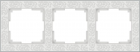 Рамка 3 поста Белый WL05-Frame-03-white 