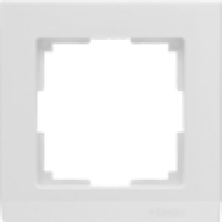 Рамка 1 пост Белый WL04-Frame-01-white 