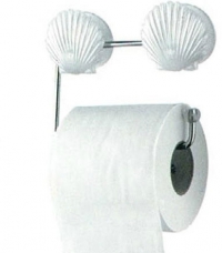 Держатель туалетной бумаги Вокруг света Ракушка, хром 