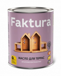 FAKTURA Масло для террас с натуральным воском и тунговым маслом 0,7 л 