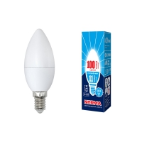 Лампа светодиодная Volpe LED-C37-11W/NW/E14/FR/NR свеча матовая 4000К 