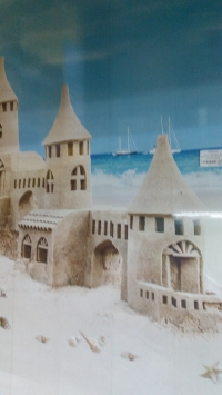 Панель ПВХ фриз 3D Панорама Песочный замок (узор 6 панелей) в Орехово-Зуево купить за 1956 руб  в интернет-магазине стройматериалов СтройДвор на Карболите 