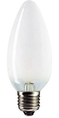 Лампа накаливания MIC Camelion 60/B/FR/E27 с матовой колбой, свеча 