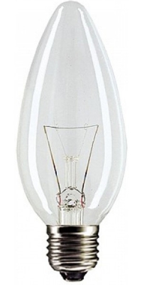 Лампа накаливания MIC Camelion 40/B/CL/E27 прозрачная свеча 