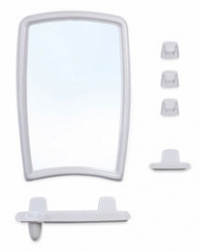 Набор для ванной из зеркала и полочек зеркало полочка стаканы крючки BK BEROSSI 41 в ассортименте 