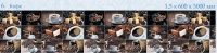 Кухонный фартук - Интерьерная панель Кофе 600 х 3000 мм в Орехово-Зуево купить за 1905 руб  в интернет-магазине стройматериалов СтройДвор на Карболите 