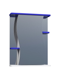 Шкаф для ванной зеркальный Alessandro 3 - 550 синий в Орехово-Зуево купить за 7800 руб  в интернет-магазине стройматериалов СтройДвор на Карболите 