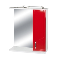 Зеркало-шкаф для ванной комнаты Модерн-50 Красный прав 