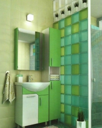 Шкаф для ванной зеркальный ЭКО 55 см Бежевый в Орехово-Зуево купить за 3470 руб  в интернет-магазине стройматериалов СтройДвор на Карболите 