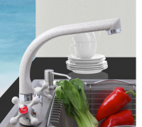 Сантехника / смесители для кухни F5408-8 Смеситель для кухни Белый 