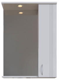 Зеркальный шкаф с подсветкой для ванны Вольга 60П 1/дв. 