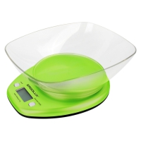 Весы кухонные до 5 кг со съемной чашей  ERGOLUX ELX-SК04-C16 салатовые 