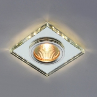 Светильник точечный CV7063 MR16+LED 3W 3000K AL CL зеркальный/серебрянный 