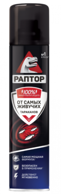 РАПТОР Аэрозоль от резистентных тараканов (самых живучих) 275 мл в Орехово-Зуево