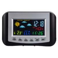 Часы-метеостанция  Color  PF-S3332CS цветной экран, время, температура, влажность, дата в Орехово-Зуево купить за 1115 руб  в интернет-магазине стройматериалов СтройДвор на Карболите 