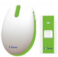 Звонок входной дверной Feron E-375 белый, зеленый 36 мелодий 