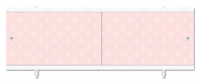 Экран для ванной КВАРТ 1,48 Розовый иней 
