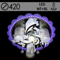 Люстра с пультом 70350/3+1 CR хром 3x40W E27+5W LED 