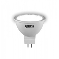 Лампа светодиодная Gauss MR16 GU5.3 220V 11W 4100 матов. пластик 13521 