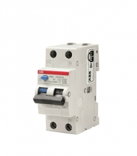ABB дифференциальный автомат защитного отключения электричестваDSH201R 1P+N 16А 30мА 4,5кА х-ка АС 
