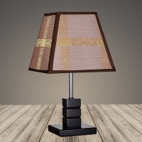 Настольная лампа 6002 венге/коричневый абажур h35см 1х60 в Орехово-Зуево