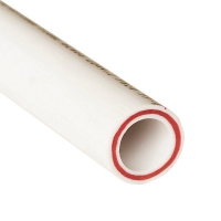 Труба полипропиленовая  водопроводная Ø 63 стекловолокно красное (PN20) 