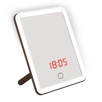 Uniel TLD-591 Светильник настольный-ЗЕРКАЛО,4W,ЧАСЫ,ТЕРМОМЕТР,Dimmer 