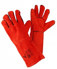 Краги сварочные спилковые КРАСНЫЕ в Орехово-Зуево