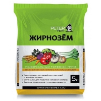 ЖИРНОЗЕМ Грунт ЦВЕТОЧНЫЙ ТОРФЯНОЙ 10 л 