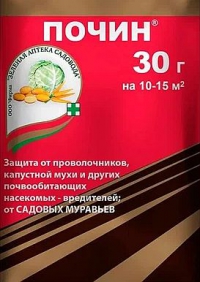 ПОЧИН 30 г (почвенный инсектицид для борьбы с почвообитающими насекомыми) 