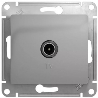 Systeme Electric GLOSSA TV роз.1мест.СУ (окон RG6 1dB) АЛЮМ. GSL000391 