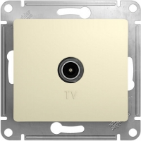 Systeme Electric GLOSSA TV роз.1мест.СУ (окон RG6 1dB) БЕЖ.GSL000291 