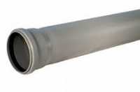Канализационная труба 110 x 1000 мм серая 