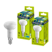 Лампа светодиодная Ergolux LED R50 5.5W E14 4500K в Орехово-Зуево купить за 85 руб  в интернет-магазине стройматериалов СтройДвор на Карболите 